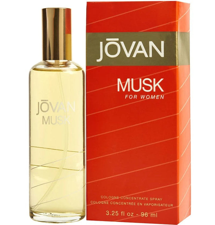 Jovan Musk 3.25 oz fragrance, showcasing its classic and timeless appeal in an elegant bottle, available at Paris Connection Perfumes.