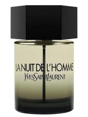 LA NUIT DE L'HOMME available at Paris Connection Perfumes. This 3.3 oz fragrance is designed for the modern man who exudes confidence and allure, making it a quintessential addition to any fragrance collection.