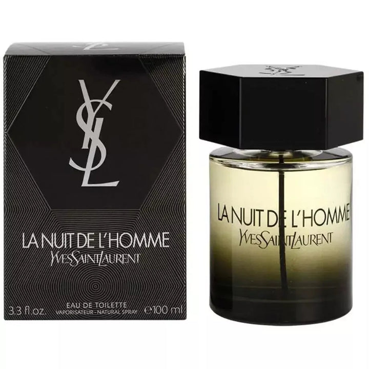  LA NUIT DE L'HOMME a fragrance that transforms any evening into a memorable experience. Perfect for romantic dinners or night outings, this scent enhances your natural charisma. Available at Paris Connection Perfumes.