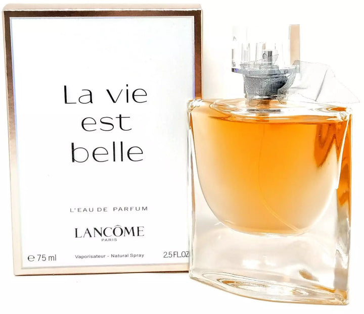  LA VIE EST BELLE opens with a delightful fusion of sparkling pear and juicy blackcurrant, delivering a vibrant and inviting introduction. Available at Paris Connection Perfumes.