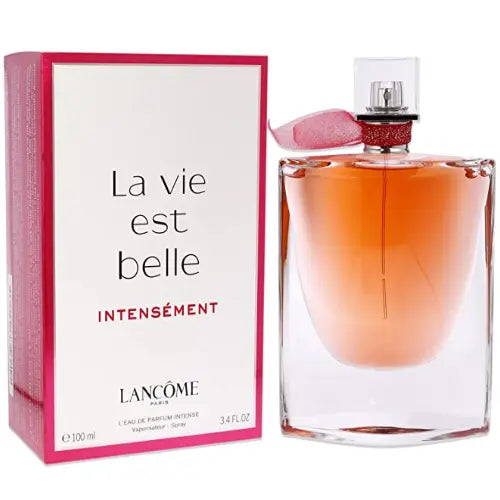  LA VIE EST BELLE INTENSEMENT now available at Paris Connection Perfumes. This 3.4 oz fragrance is crafted for the woman who lives every moment with boldness, joy, and elegance, making it the perfect addition to your fragrance collection.