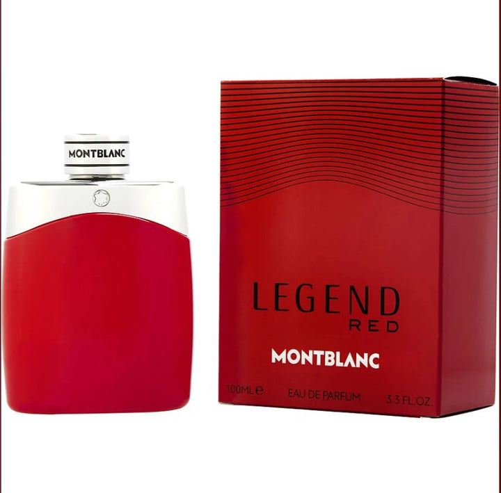 Elegant and bold, LEGEND RED MB 3.3 OZ EDP M showcases a striking red bottle design. This men’s fragrance features a blend of invigorating top notes and a warm, sensual base, making it perfect for confident individuals. The sophisticated packaging and captivating scent make it an ideal choice for any occasion at Paris Connection Perfumes.