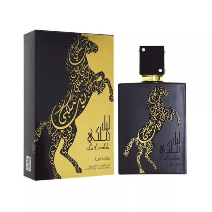  Lattafa Lail Maleki now available at Paris Connection Perfumes. This 3.4 oz fragrance is crafted for the distinguished individual who embodies elegance and charm, making it a luxurious addition to your perfume collection.