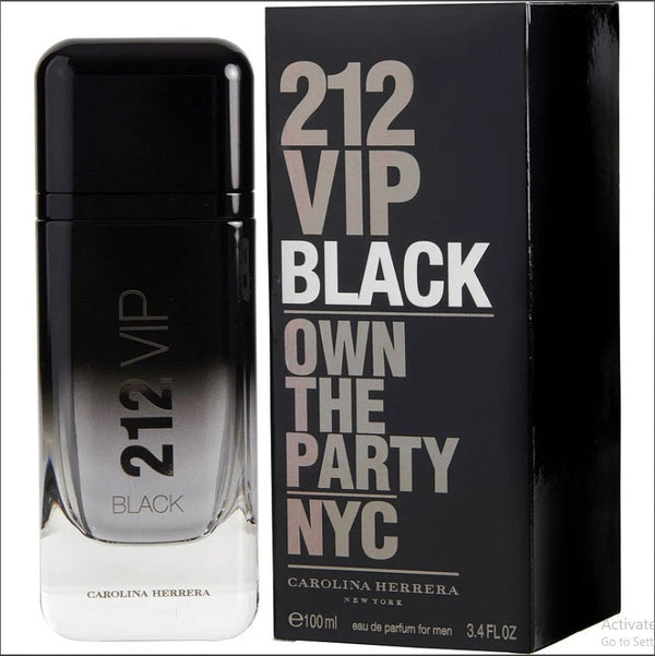 212 VIP BLACK EDP 3.4 oz  by Carolina Herrera at Paris Connection Perfumes.