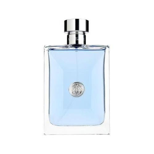 Versace Pour Homme 6.7 oz EDT displayed with its stylish bottle design and fresh fragrance, emphasizing its appeal for modern men, available at Paris Connection Perfumes.

