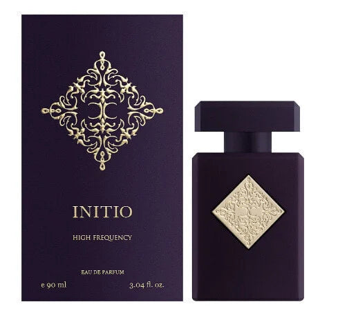 INITIO ATOMIC ROSE 3.04 OZ EDP from Paris Connection Perfumes, featuring an elegant glass bottle with a sleek design, adorned with a luxurious golden cap and presented in an exquisite rose-themed box that embodies the fragrance's floral essence.