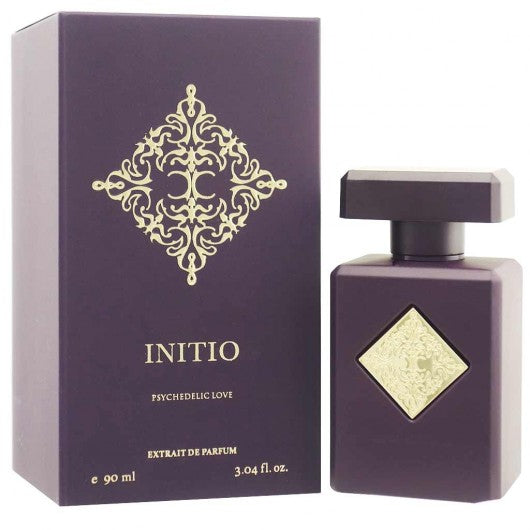 INITIO Psychedelic Love 3.04 oz EDP from Paris Connection Perfumes, a mesmerizing fragrance characterized by its unique blend of florals and warm spices, perfect for romantic evenings.

